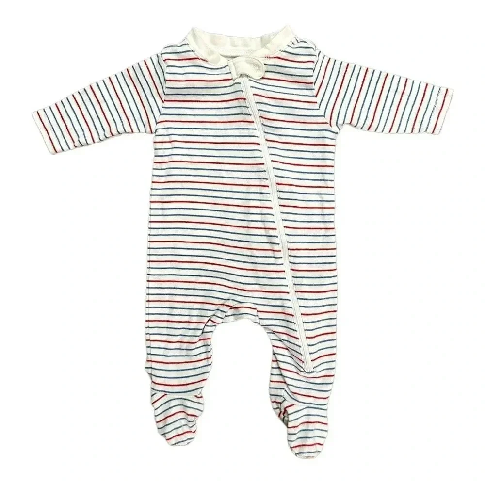 GAP | Bundle of Footed Onesies (0-3 mos)